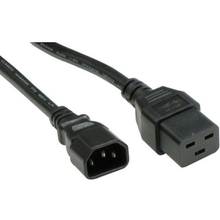 Unc Group Power Cord C14-C19 15Amp 250V Sjt 14/3 A PWCD-C14C19-15A-06F-BLK